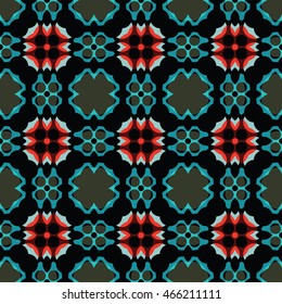 The geometric texture. Boho-chic fashion. Abstract geometric ornaments. Vector illustration. Pattern for textile, print or web design.