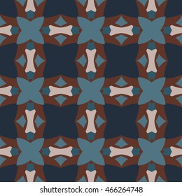 The geometric texture. Boho-chic fashion. Abstract geometric ornaments. Vector illustration. Pattern for textile, print or web design.