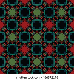 The geometric texture. Boho-chic fashion. Abstract geometric ornaments. Vector illustration. Pattern for textile, print or web design.