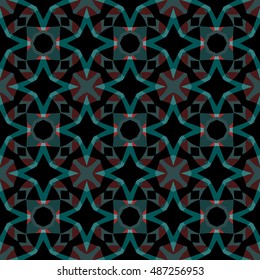 The geometric texture. Boho-chic fashion. Abstract geometric ornaments. Vector illustration. Pattern for textile, print or web design.