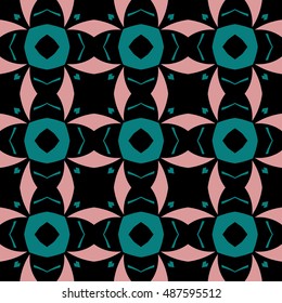 The geometric texture. Boho-chic fashion. Abstract geometric ornaments. Vector illustration. Pattern for textile, print or web design.
