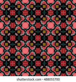 The geometric texture. Boho-chic fashion. Abstract geometric ornaments. Vector illustration. Pattern for textile, print or web design.