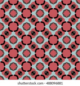 The geometric texture. Boho-chic fashion. Abstract geometric ornaments. Vector illustration. Pattern for textile, print or web design.