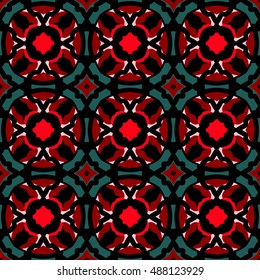 The geometric texture. Boho-chic fashion. Abstract geometric ornaments. Vector illustration. Pattern for textile, print or web design.
