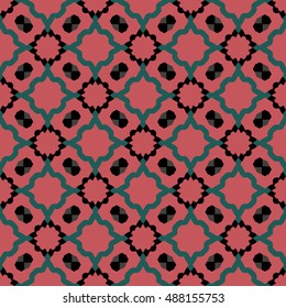 The geometric texture. Boho-chic fashion. Abstract geometric ornaments. Vector illustration. Pattern for textile, print or web design.