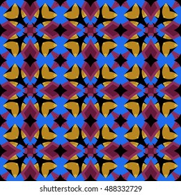 The geometric texture. Boho-chic fashion. Abstract geometric ornaments. Vector illustration. Pattern for textile, print or web design.