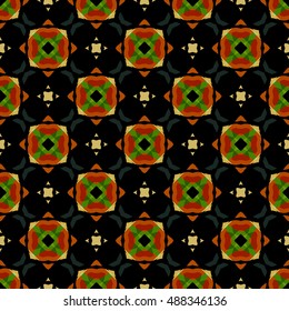 The geometric texture. Boho-chic fashion. Abstract geometric ornaments. Vector illustration. Pattern for textile, print or web design.