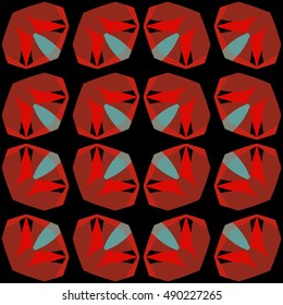 A geometric texture. Boho-chic fashion. Abstract geometric backdrop. Vector illustration. Pattern for textile, pattern fills, web page background, surface textures.