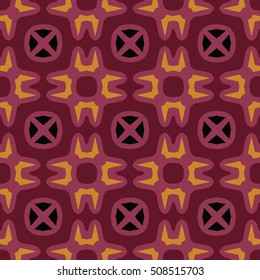 The geometric texture. Boho-chic fashion. Abstract geometric ornaments. Vector illustration. Pattern for textile, print or web design.