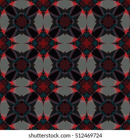 The geometric texture. Boho-chic fashion. Abstract geometric ornaments. Vector illustration. Pattern for textile, print or web design.