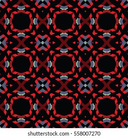 The geometric texture. Boho-chic fashion. Abstract geometric ornaments. Vector illustration. Pattern for textile, print or web design.