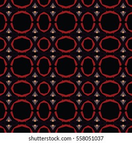 The geometric texture. Boho-chic fashion. Abstract geometric ornaments. Vector illustration. Pattern for textile, print or web design.