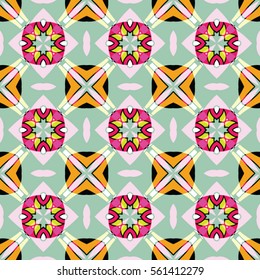 The geometric texture. Boho-chic fashion. Abstract geometric ornaments. Vector illustration. Pattern for textile, print or web design.