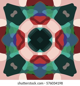 The geometric texture. Boho-chic fashion. Abstract geometric backdrop. Vector illustration. Pattern for textile, pattern fills, web page background, surface textures.