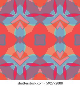 The geometric texture. Boho-chic fashion. Abstract geometric ornaments. Vector illustration. Pattern for textile, print or web design.