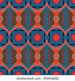 The geometric texture. Boho-chic fashion. Abstract geometric ornaments. Vector illustration. Pattern for textile, print or web design.