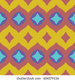 The geometric texture. Boho-chic fashion. Abstract geometric ornaments. Vector illustration. Pattern for textile, print or web design.