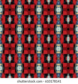 The geometric texture. Boho-chic fashion. Abstract geometric ornaments. Vector illustration. Pattern for textile, print or web design.