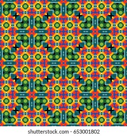 The geometric texture. Boho-chic fashion. Abstract geometric ornaments. Vector illustration. Pattern for textile, print or web design.