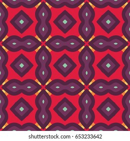 The geometric texture. Boho-chic fashion. Abstract geometric ornaments. Vector illustration. Pattern for textile, print or web design.
