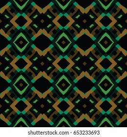 The geometric texture. Boho-chic fashion. Abstract geometric ornaments. Vector illustration. Pattern for textile, print or web design.