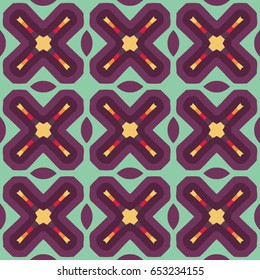 The geometric texture. Boho-chic fashion. Abstract geometric ornaments. Vector illustration. Pattern for textile, print or web design.