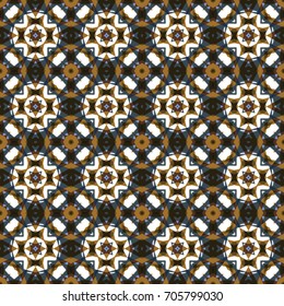 Geometric texture. Boho-chic fashion. Abstract geometric ornaments. Vector illustration. Pattern for textile, print or web design.