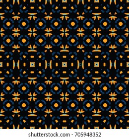 Geometric texture. Boho-chic fashion. Abstract geometric ornaments. Vector illustration. Pattern for textile, print or web design.