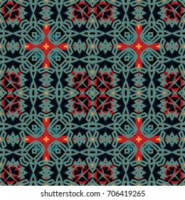 Geometric texture. Boho-chic fashion. Abstract geometric ornaments. Vector illustration. Pattern for textile, print or web design.
