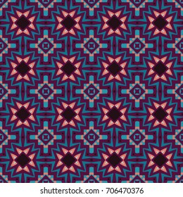 Geometric texture. Boho-chic fashion. Abstract geometric ornaments. Vector illustration. Pattern for textile, print or web design.