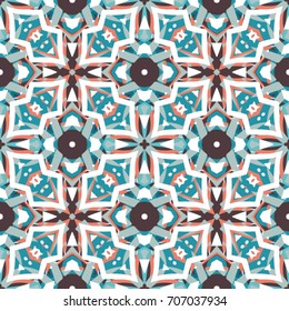 Geometric texture. Boho-chic fashion. Abstract geometric ornaments. Vector illustration. Pattern for textile, print or web design.