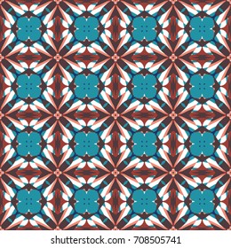 Geometric texture. Boho-chic fashion. Abstract geometric ornaments. Vector illustration. Pattern for textile, print or web design.