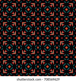 Geometric texture. Boho-chic fashion. Abstract geometric ornaments. Vector illustration. Pattern for textile, print or web design.