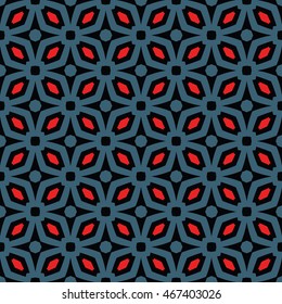 The geometric texture. Boho-chic fashion. Vector illustration. Pattern for textile, print or web design.