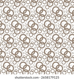 textura geométrica de círculos marrons em fundo branco. fundo do vetor.
