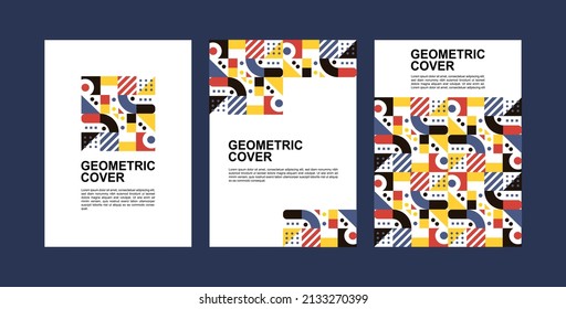 Geometric texture cover. Abstract background vector can be used in cover design, book design, website background, banner, poster, advertisement.