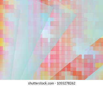 Geometric texture design from watercolor painting. Vector background can be used in cover design, book cover, website, business, brochure, presentation advertising, element, Abstract background.