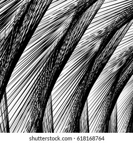 Geometric texture with edgy motif. Abstract shattered, rough pattern. Irregular asymmetric abstract art. Vector illustration