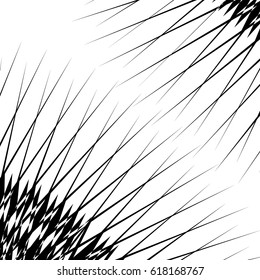 Geometric texture with edgy motif. Abstract shattered, rough pattern. Irregular asymmetric abstract art. Vector illustration