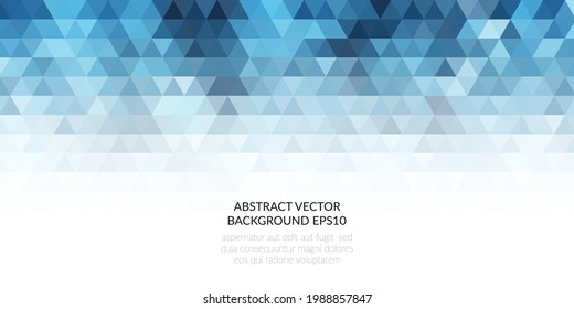 The geometric texture of hexagons. Cold shades of blue. Designed for packs of cold drinks, ice cream, refrigerators, business presentations, posters, brochures and booklets. Vector illustration.