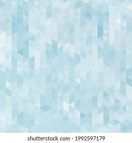 Die geometrische Struktur von Hexagonen. Kalte Blautöne. Entworfen für Packungen mit kalten Getränken, Eis, Kühlschränken, Geschäftsvorführungen, Plakate, Broschüren und Broschüren. Vektorgrafik.