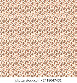 Geometric texture pattern  small orange color chintz seamless pattern in repeat for background and DIY projects, Surface pattern Geo texture for and kind surface in block print style grid motif.