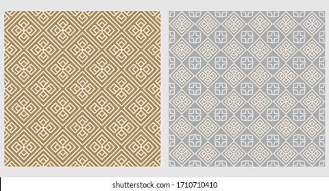 Geometric texture patterns for wallpaper background, graphic pattern tiles.