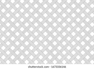 Geometric texture, repeating linear abstract pattern Thin black line vector pattern. Diagonally laid bricks Scandinavian style brick background for Herringbone pattern