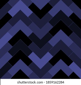 Geometric texture, repeating linear abstract pattern dark blue color vector pattern. Diagonally laid bricks Herringbone style brick background for kitchen splash back 