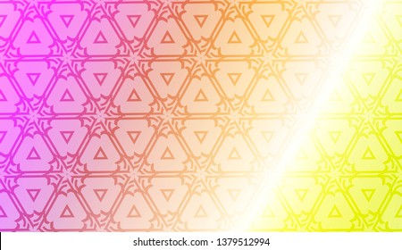 Geometric texture with Vibrant And Smooth Gradient Soft Colors Background. For Greeting Card, Brochure, Banner, Package. Vector Illustration
