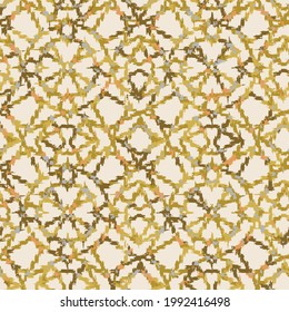 Geometric textured kilim ikat pattern with grunge texture,Vector tie dye shibori print with stripes and chevron. Ink textured autumn background. 
