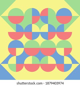 Geometrische Texturen mit Kreisen, anwendbar auf Hintergrund, Muster und Design