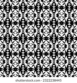 Geometric textures repeat black and white. You can find the seamless background is panel swatches. 