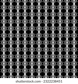 Geometric textures repeat black and white. You can find the seamless background is panel swatches. 